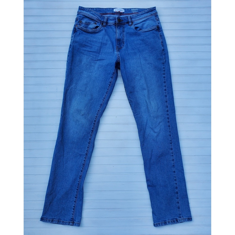 English Laundry Harrow Straight Fit Jeans Mens 32x34 Blue Denim Stretch Pants